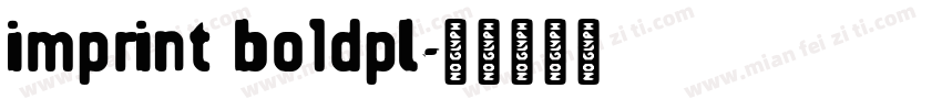 imprint bo1dpl字体转换
